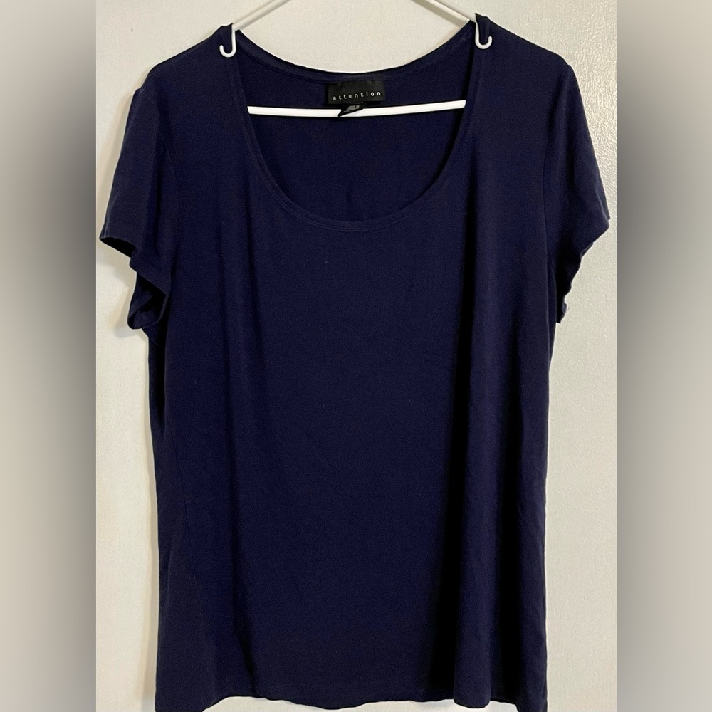 Attention Shirt - Size XXL (Navy Blue)
